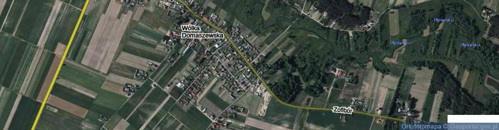 Zdjęcie satelitarne Wólka Domaszewska ul.
